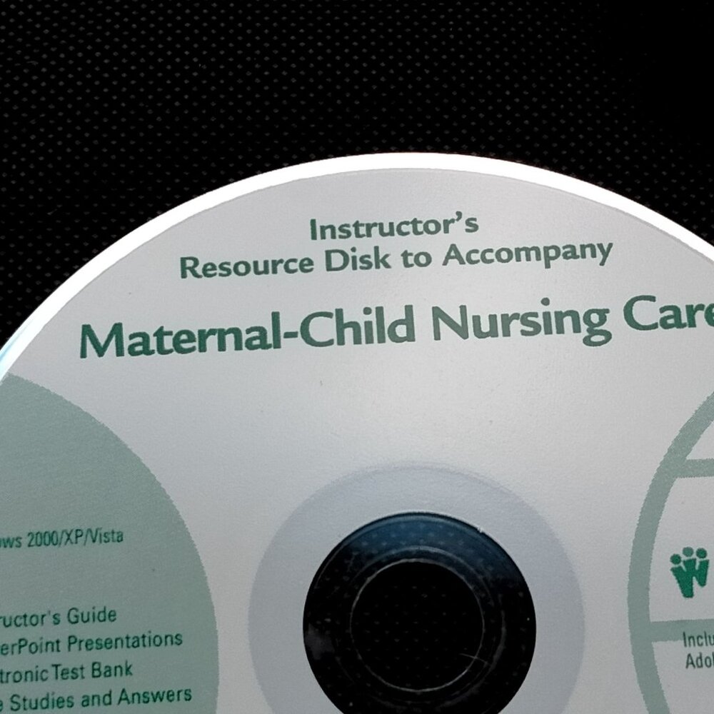 Maternal Child Nursing Care Test Bank Instructors Resource Ward Hisley CD - Picture 3 of 6